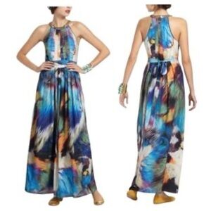 Ranna Gill L Anthropology Multicolor Maxi Dress